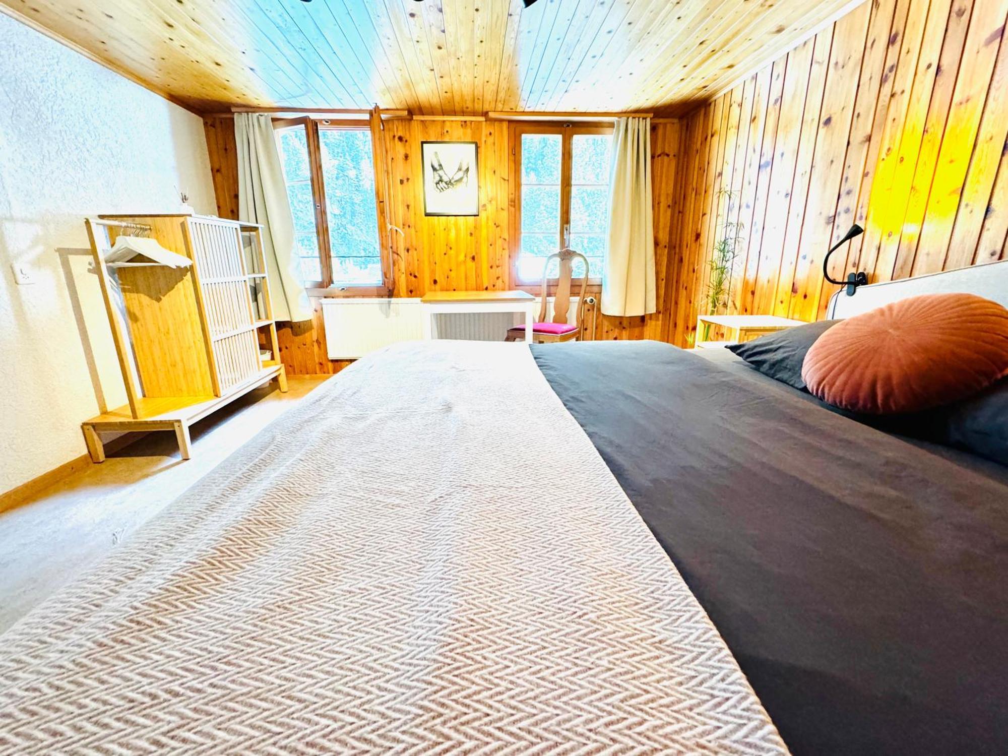 Cozy Apartment In Vintage House In Kandersteg Esterno foto