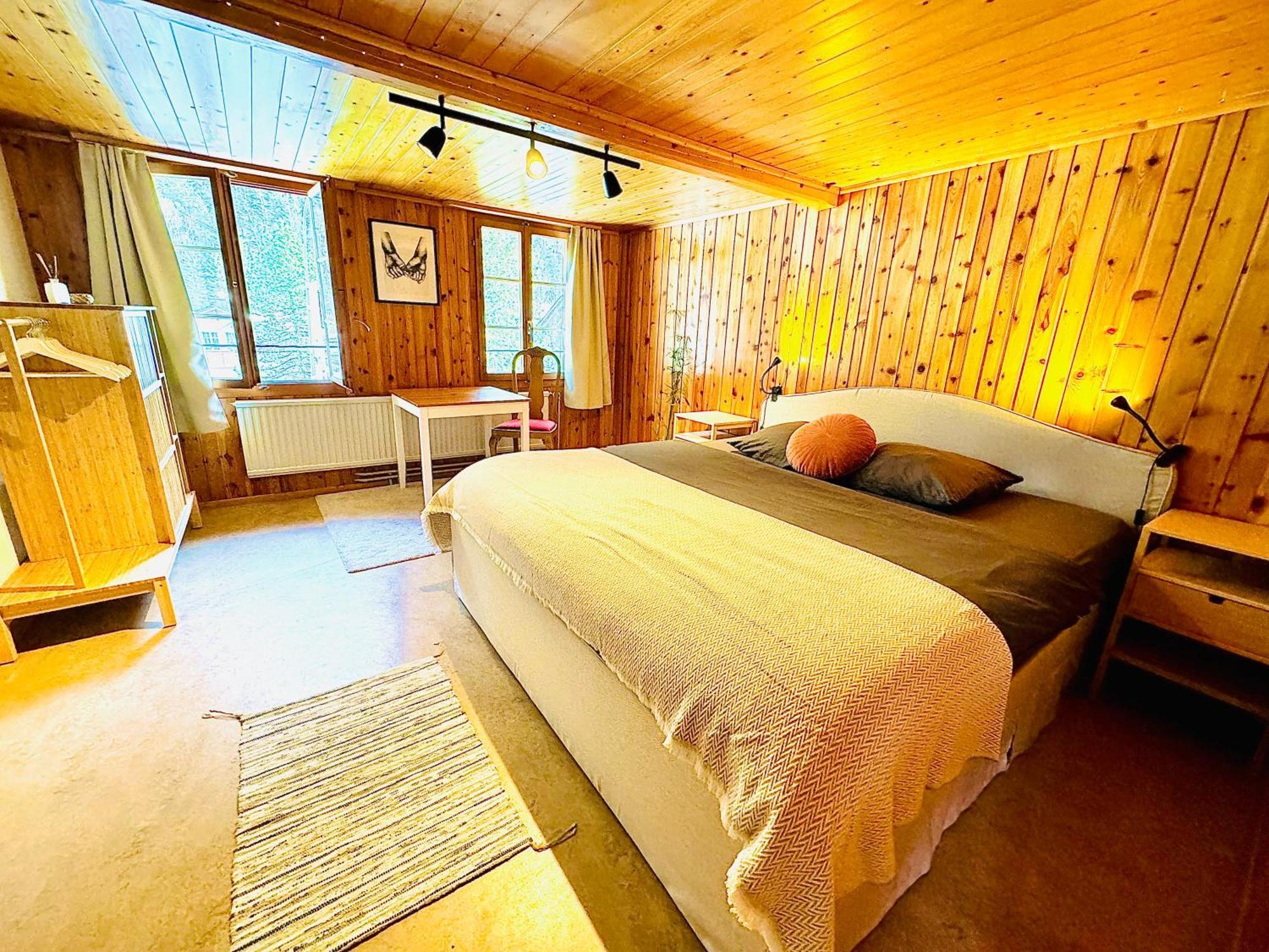 Cozy Apartment In Vintage House In Kandersteg Esterno foto